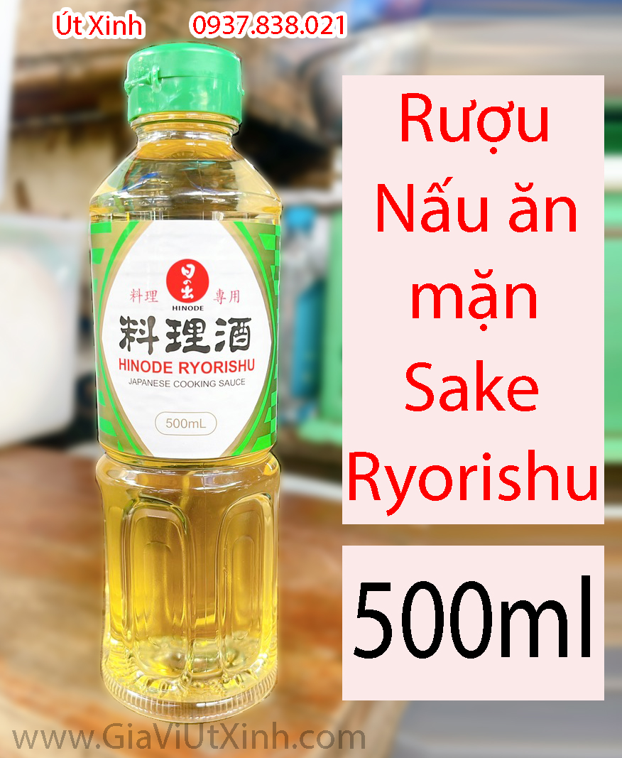 RƯỢU NẤU ĂN MẶN COOKING SAKE 500ML - RƯỢU NHẬT HINODE RYORISHU