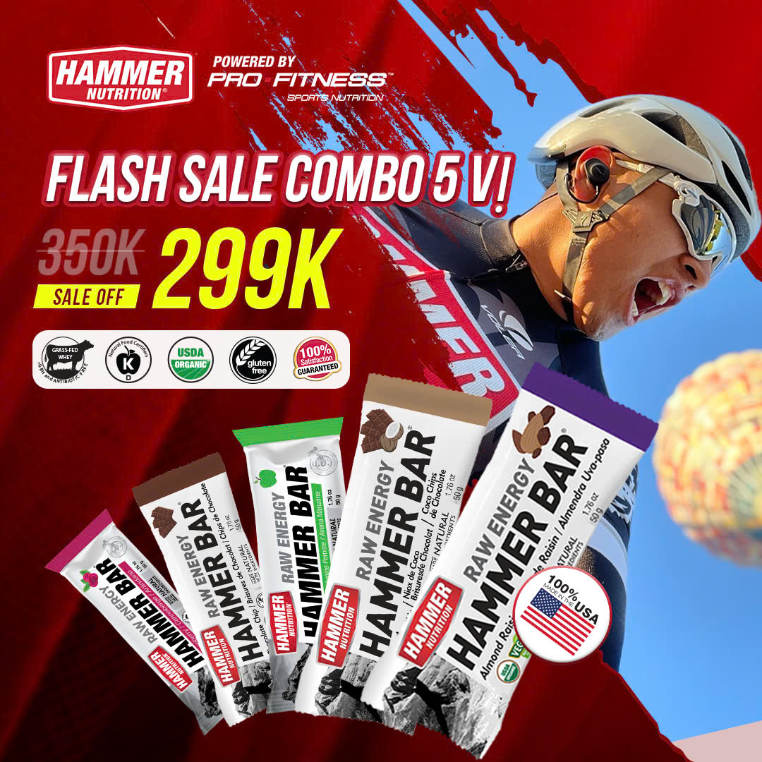 Thanh Năng Lượng Raw Energy Hammer Bar - Bổ sung năng lượng và dinh dưỡng khi luyện tập, thi đấu