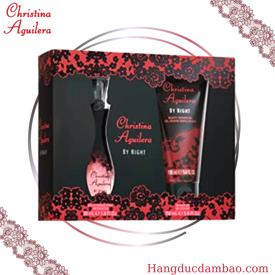 Christina Aguilera By Night Set - Bộ Hương đêm Nước hoa 30ml và Sữa tắm 150ml
