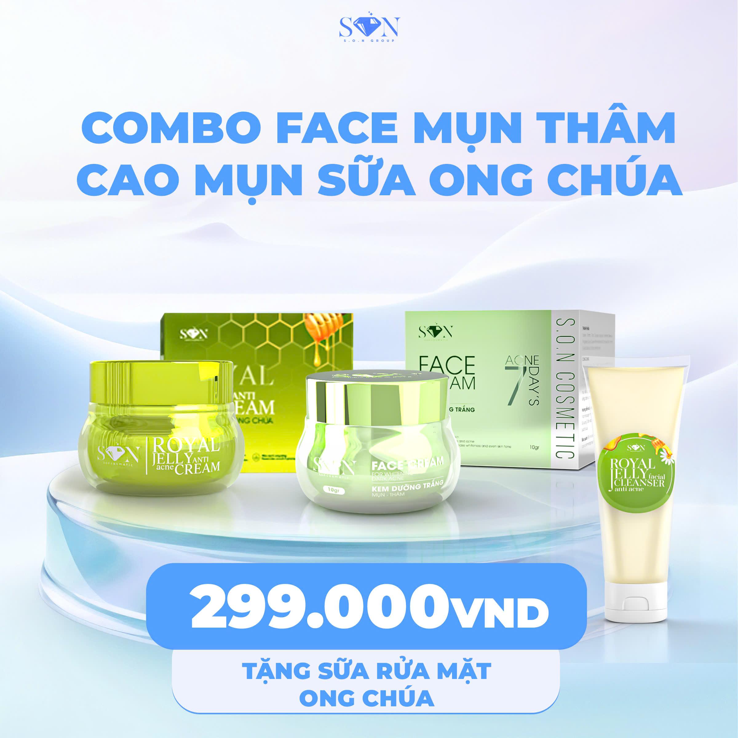 COMBO FACE MỤN SỮA ONG CHÚA