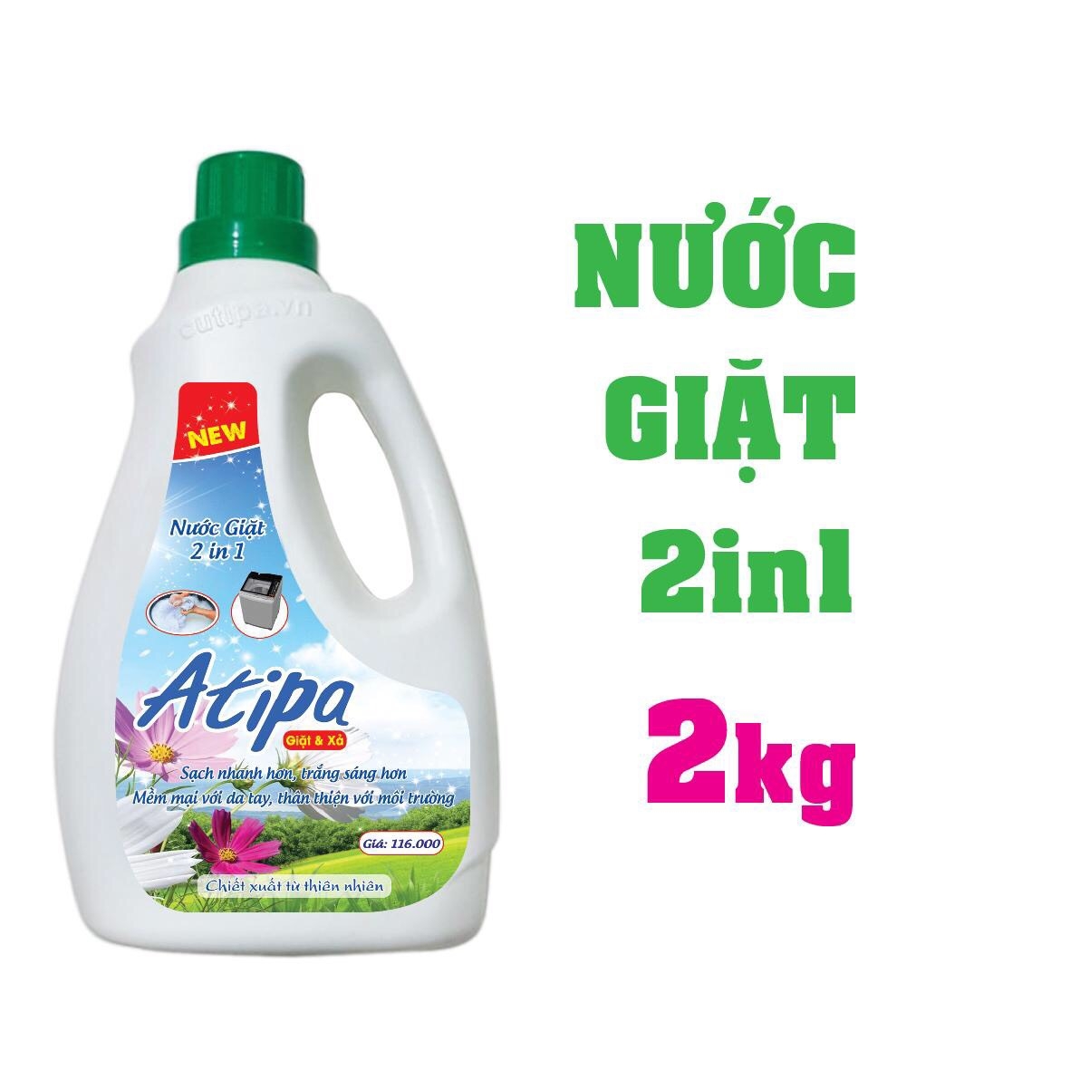 NƯỚC GIẶT 2IN1 ATIPA 2KG