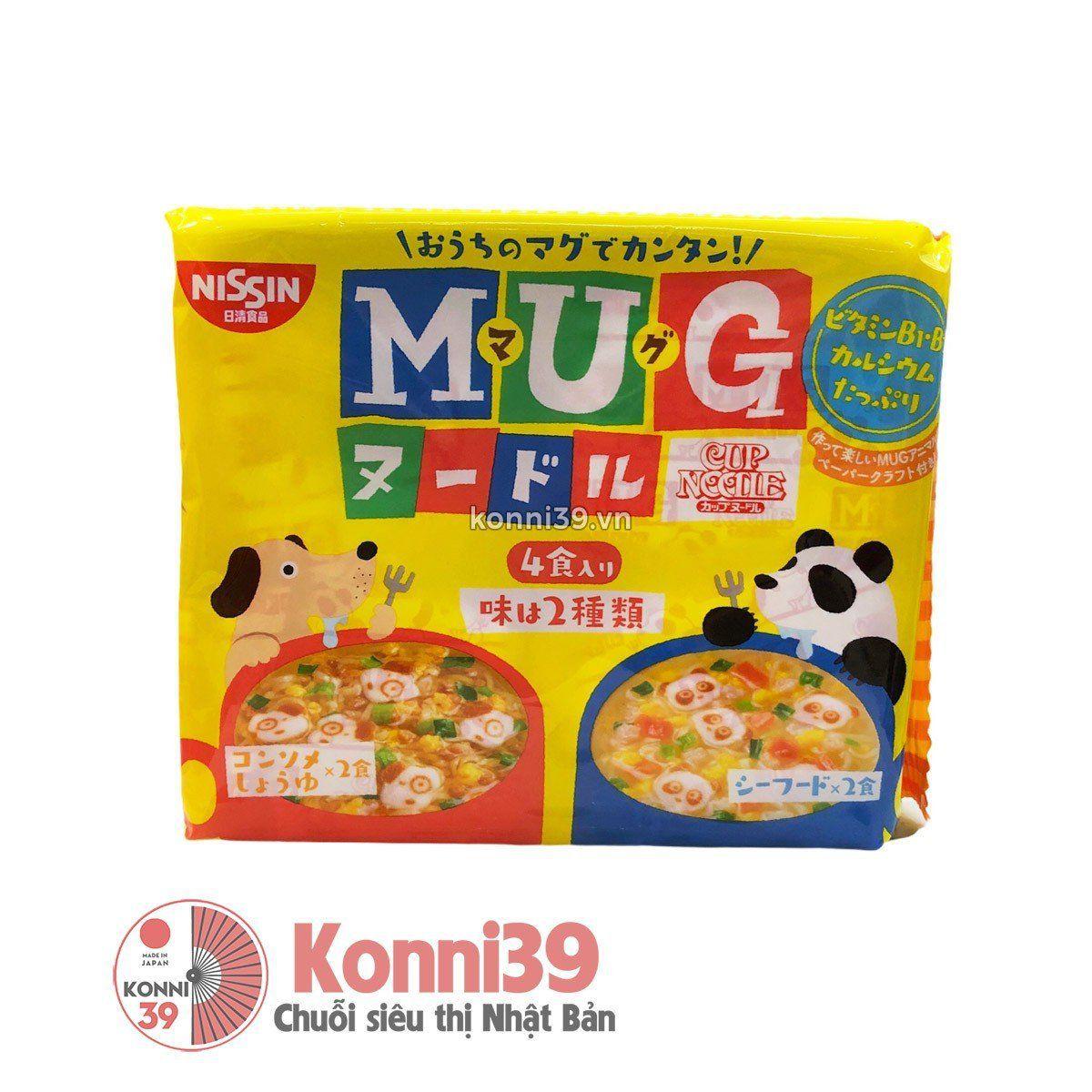 Mì MUG Nissin cho trẻ em set 4 gói (2 loại) - Trắng vị hải sản
Mã sản phẩm: 4902105016091

