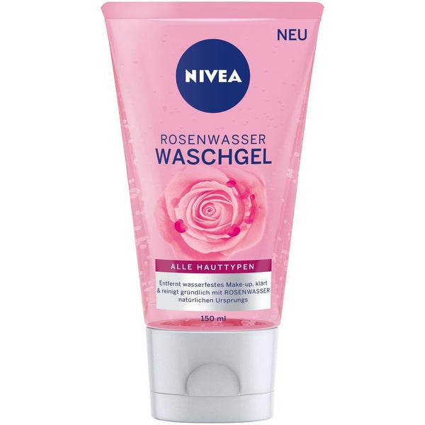 NIVEA Rosenwasser Waschgel - Gel rửa mặt dưỡng da hoa hồng, 150ml
