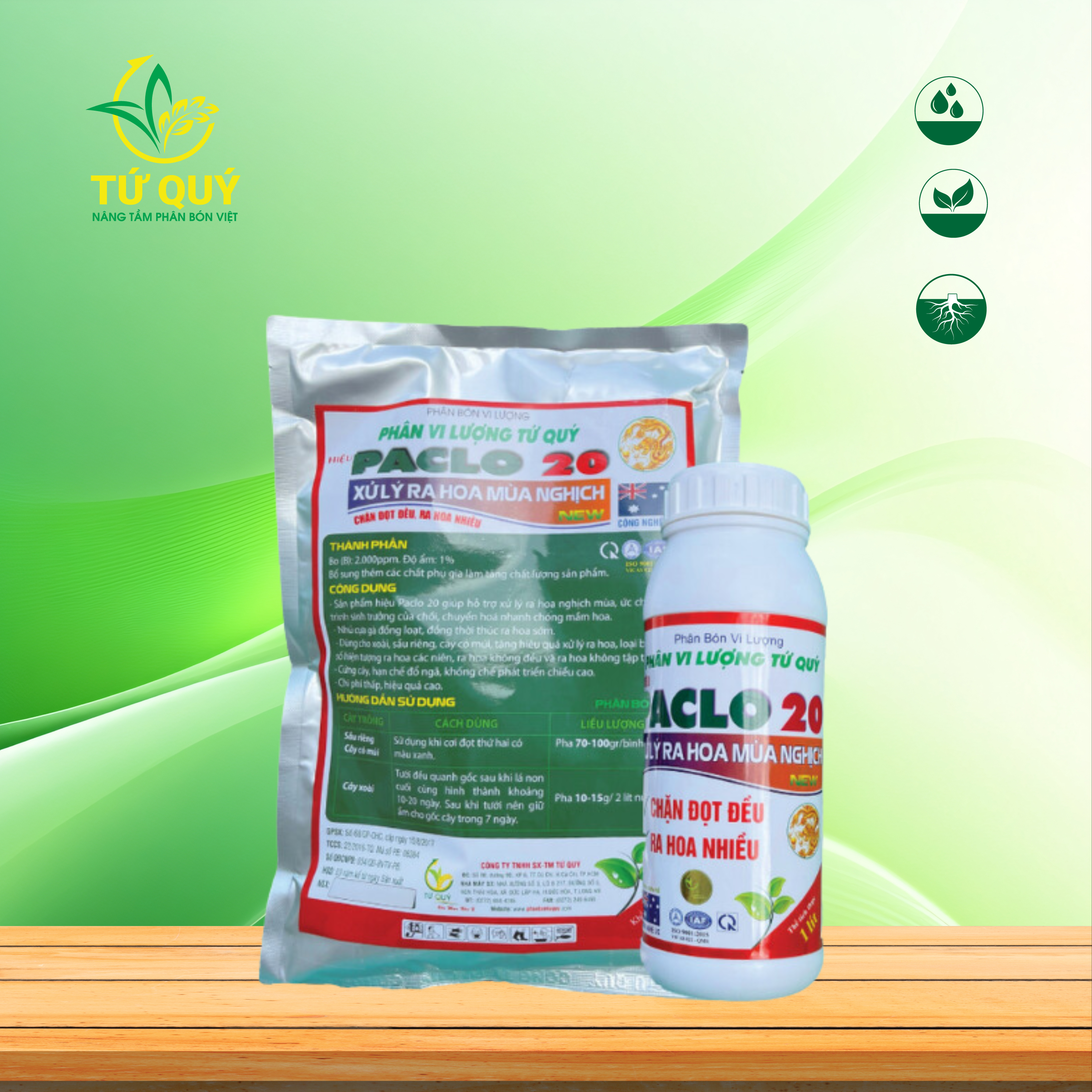 Paclobutrazol 20% Chai 1 Lít