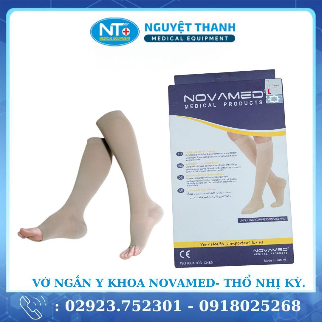 Vớ ngắn Y Khoa  Novamed - Thổ Nhị Kỳ. Hỗ Trợ điều trị giãn tĩnh mạch chân. Đơn Vị: 1 Đôi/ Hộp