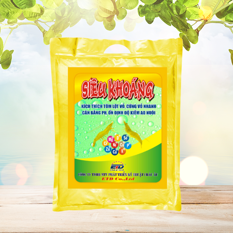 SIÊU KHOÁNG - Kích Thích Tôm Lột Vỏ, Cứng Vỏ Nhanh