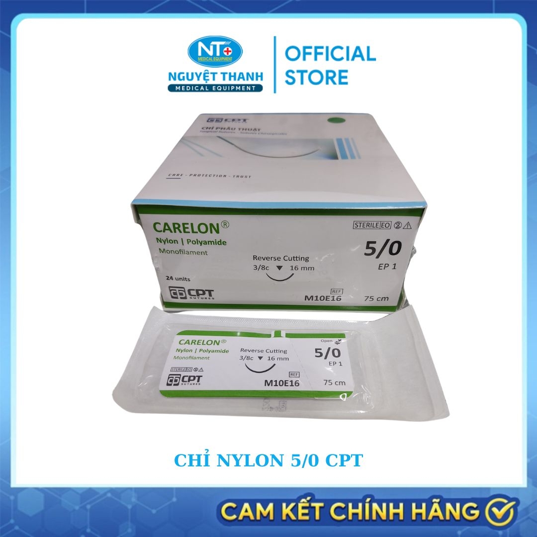Chỉ Nylon 5/0 Carelon (Hộp/24 tép)