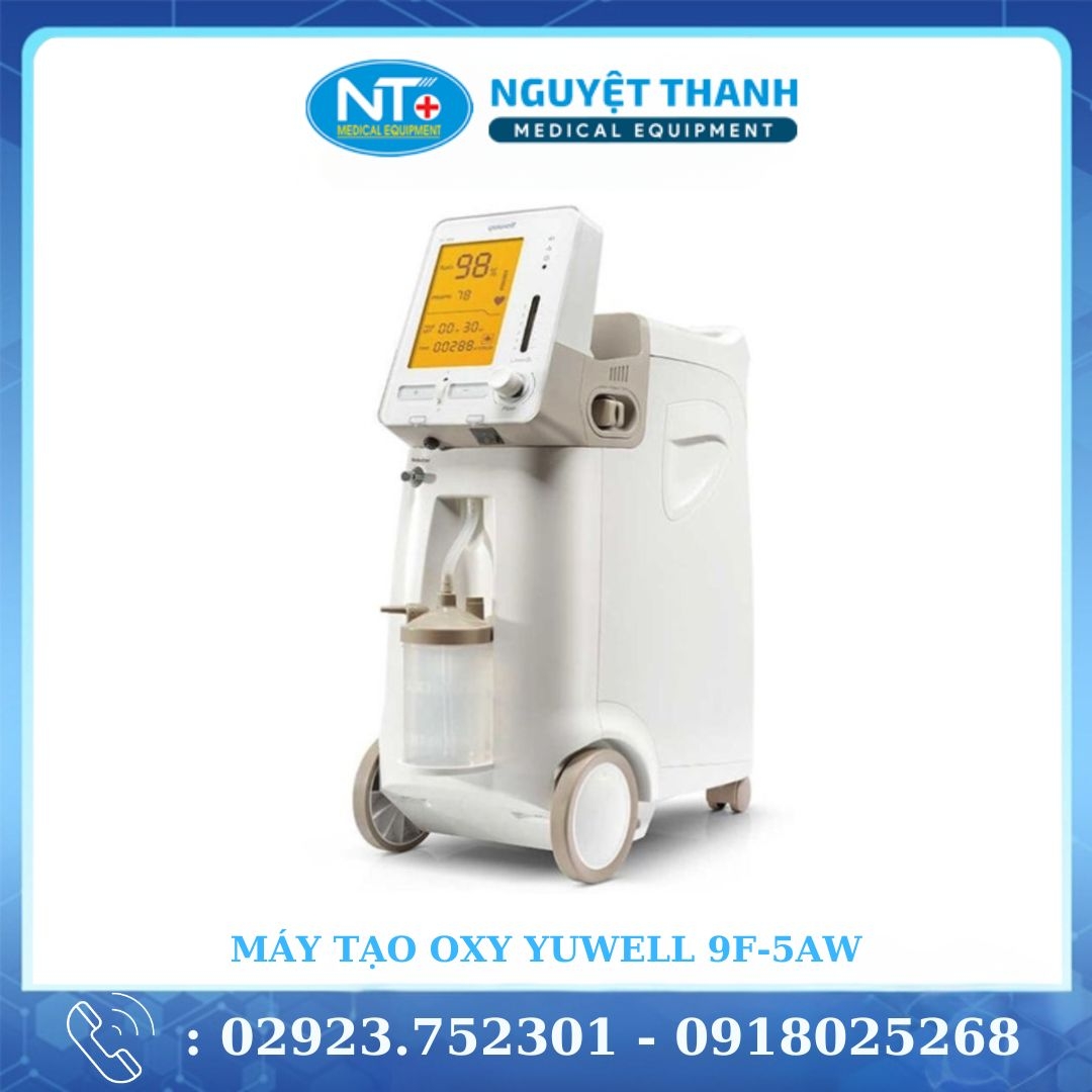 Máy Tạo Oxy 5 Lít Yuwell 9F-5AW ( Có Xông Khí Dung , SPO2 )