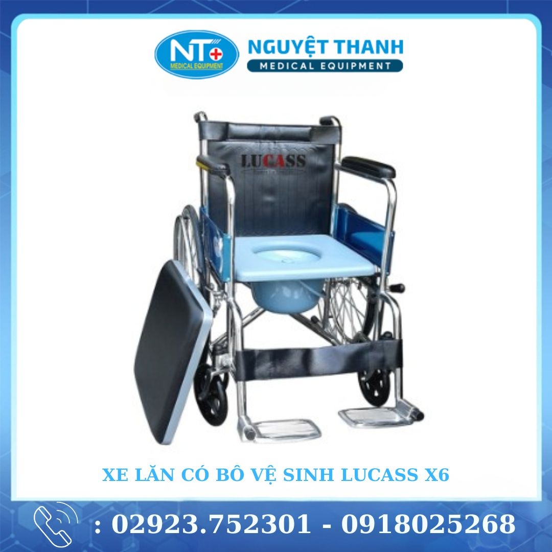 Xe lăn bô tròn, bánh căm, 2 lớp  X-6