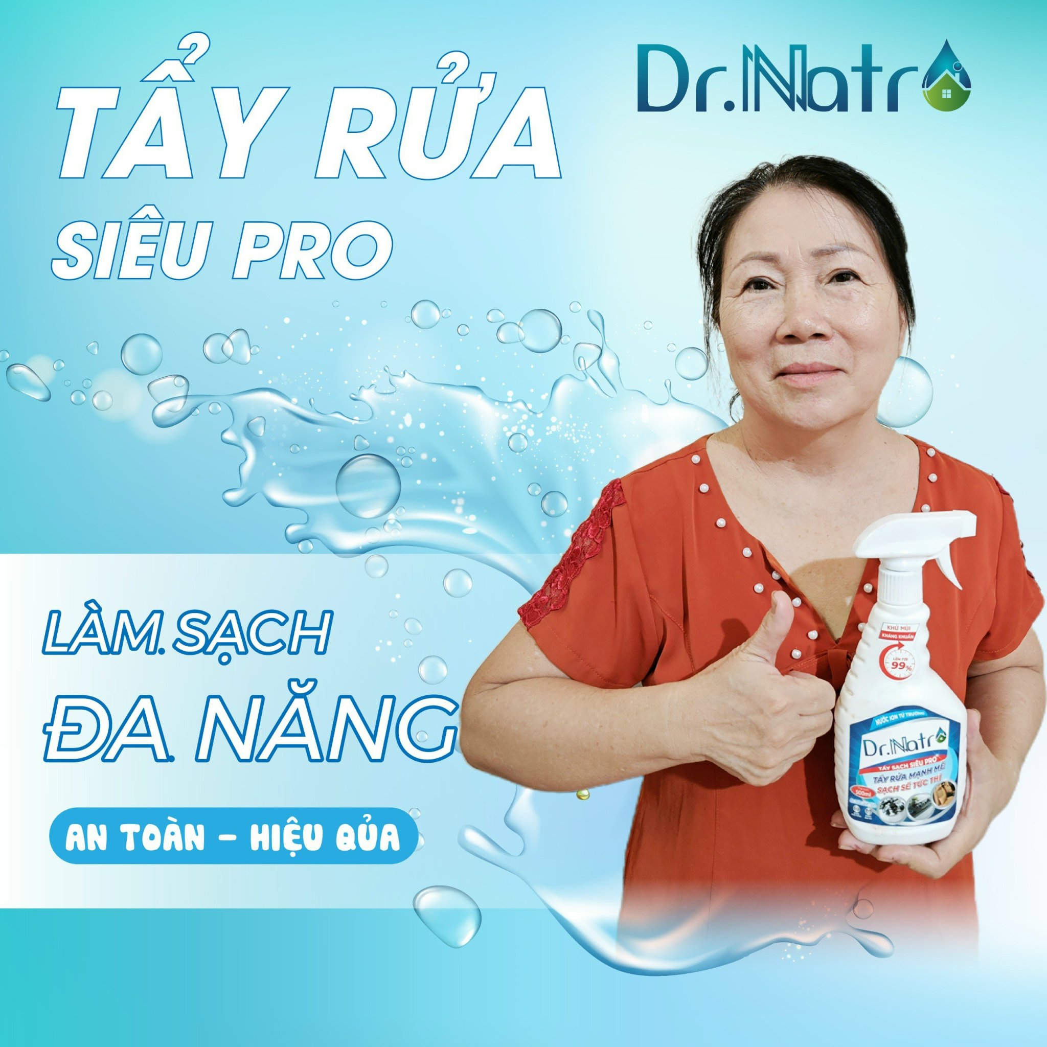Combo 2 Chai Dr. Natro 500ml: Mua 2 Tặng 1 Chai 50ml và 4 Miếng Chà - Giao Hàng Miễn Phí