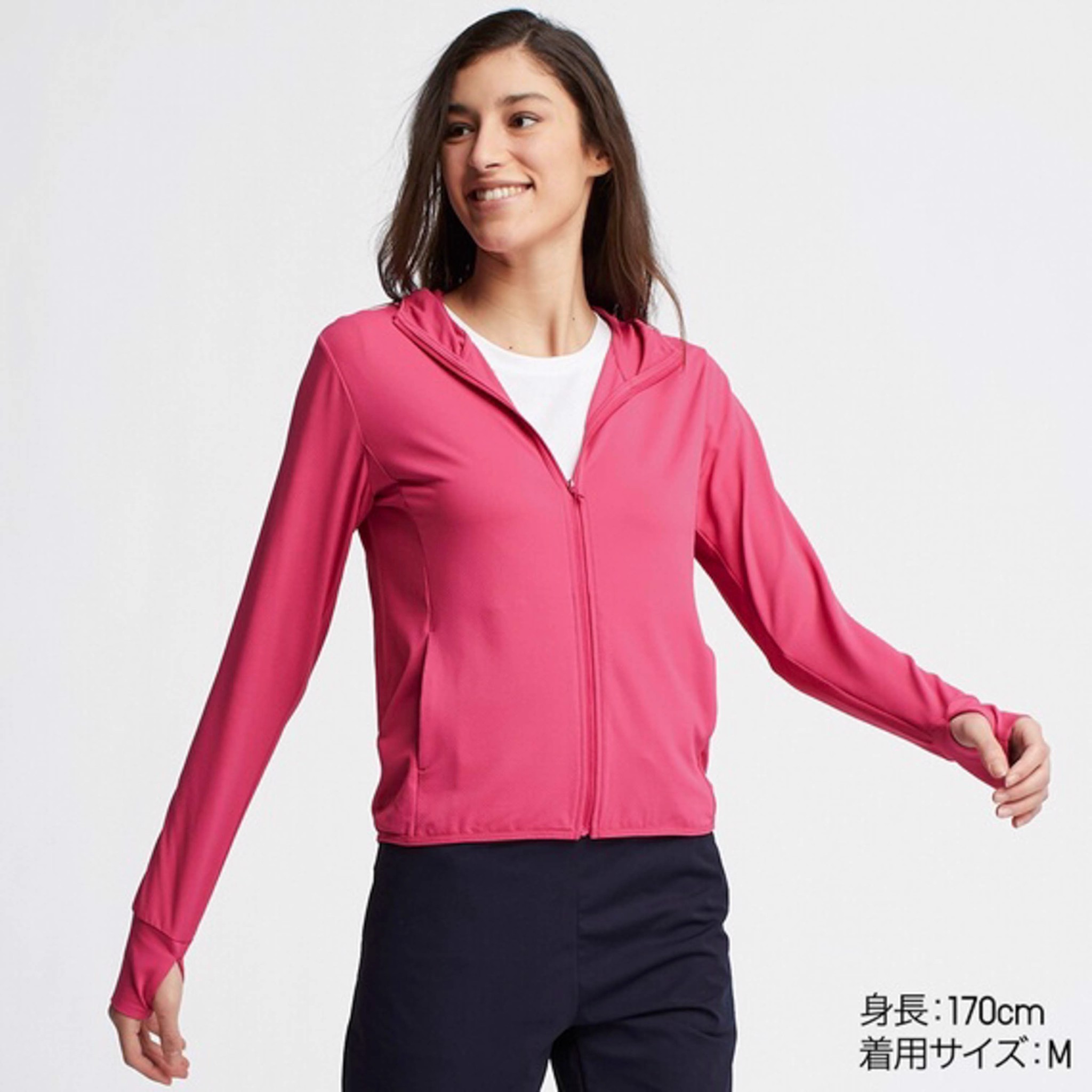 Áo chống nắng Uniqlo Airism 12 Pink 2019 nhiều size  Size L