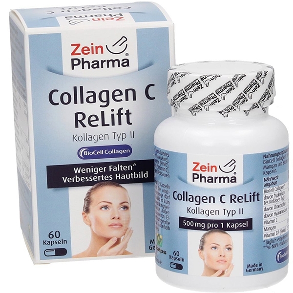 COLLAGEN C ReLift Kapseln - Viên uống nâng cơ, trẻ hóa làn da, mái tóc, hộp 60 viên