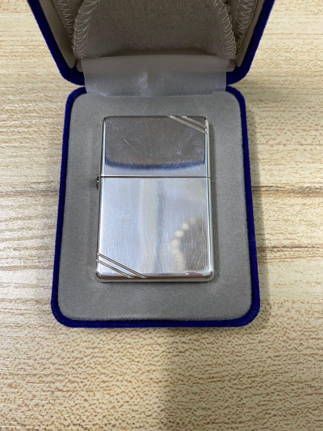 Zippo Chrome phay xước chính hãng năm 2002
