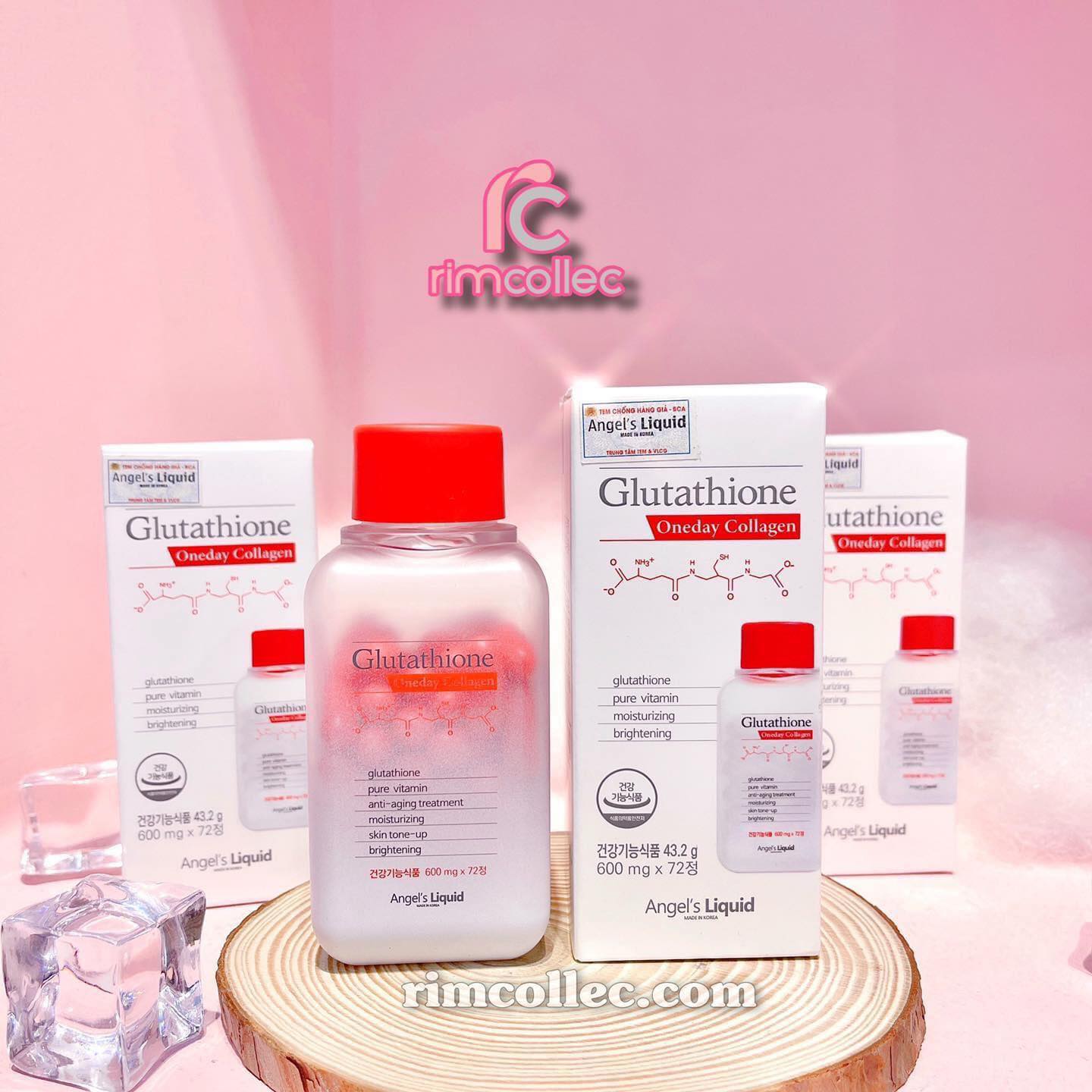 Viên uống trắng da cấp tốc sau 7 ngày Glutathione Angel's Liquid Hàn Quốc 