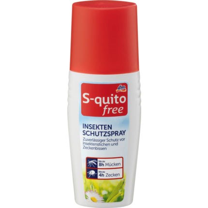 S-quitofree - Xịt chống côn trùng và ve cắn - Insektenschutzspray, 100 ml