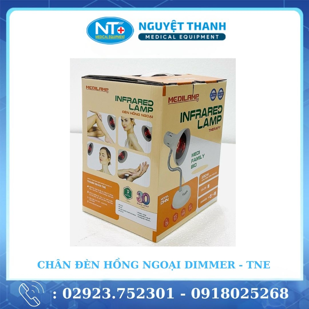 Chân Đèn Hồng Ngoại Dimmer - Medilamp (chân lùn , màu cam )
