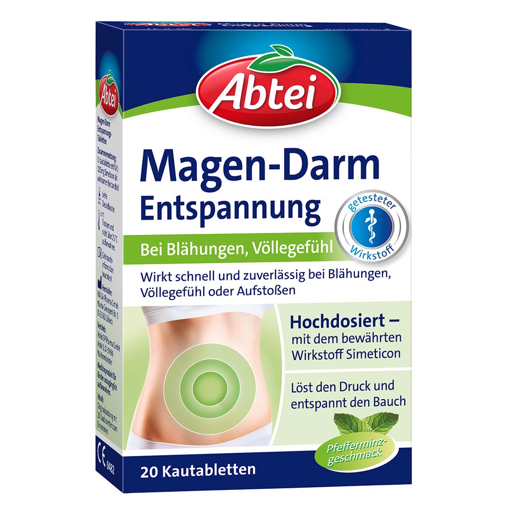 ABTEI Magen-Darm - Thuốc chữa chướng bụng, đầy hơi, lâu tiêu và ói mửa, hộp 20viên