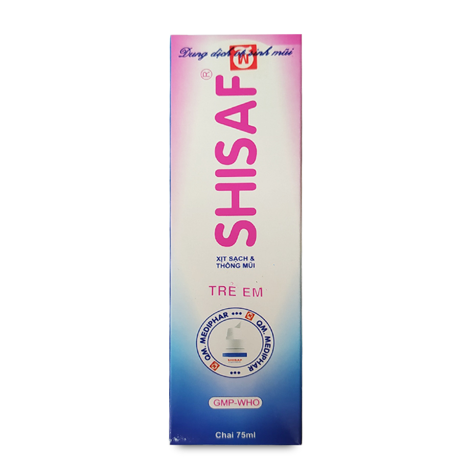 K2. Shisaf xịt muối biển trẻ em lọ 75ml Quang Minh