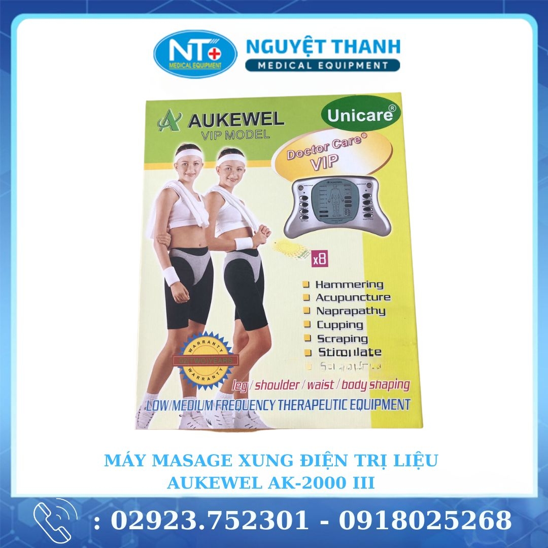 Máy Massage Xung Điện Aukewel AK-2000 III ( Loại VIP Model - 8 Miếng Dán )