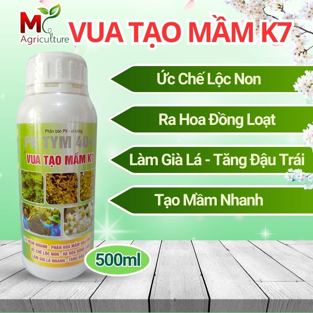 Phân bón lá VUA TẠO MẦM K7 Chai 500ml, Tạo mầm - Ra hoa - Tăng đậu trái