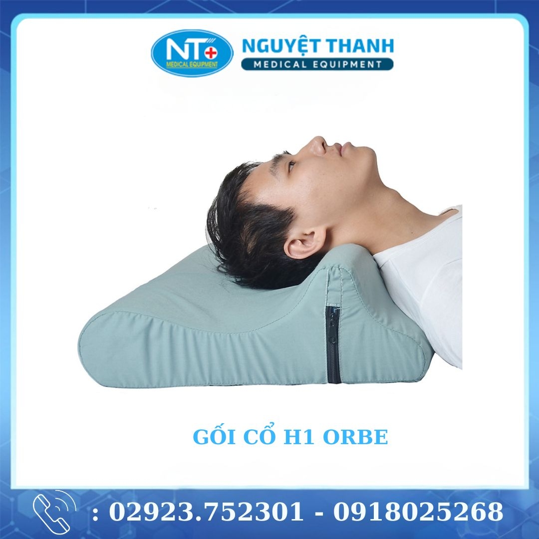 Gối Cổ H1 Orbe ( Hỗ Trợ các trường hợp Thoái Hóa Đốt Sống Cổ, Đau Mỏi Vai Gáy)
