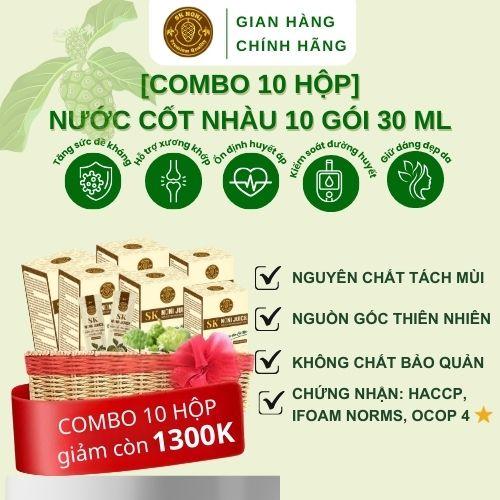 [COMBO 10 HỘP] NƯỚC CỐT NHÀU SK NONI 