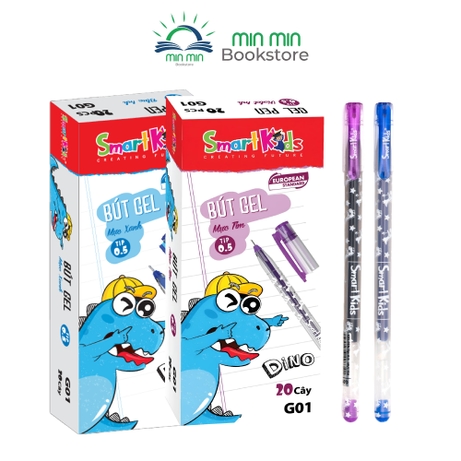 Combo 10 cây/1 hộp Bút gel Smartkids Dino G01 - BITEX (12 cây /hộp)