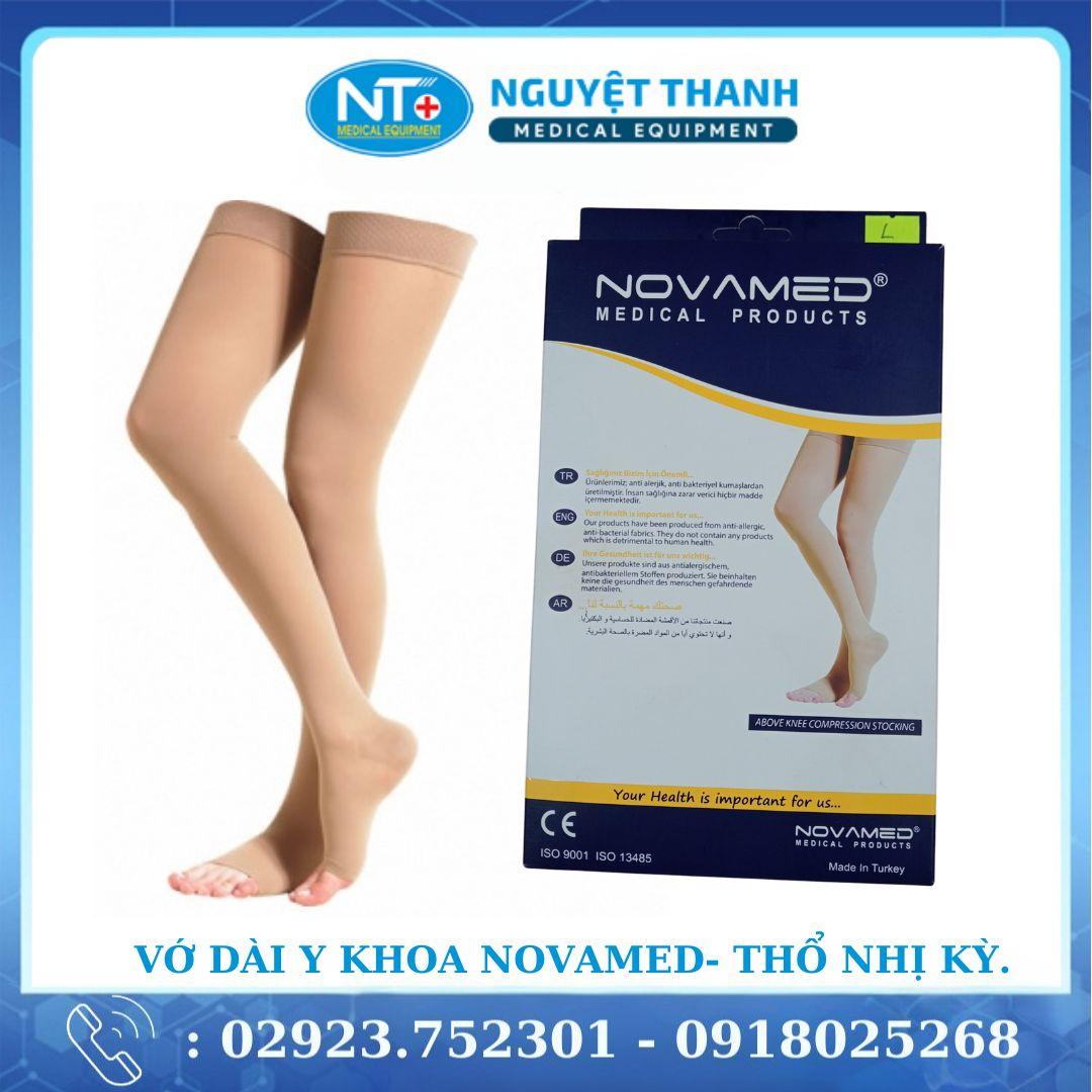 Vớ Dài Y Khoa  Novamed - Thổ Nhị Kỳ. Hỗ Trợ điều trị giãn tĩnh mạch chân. Đơn Vị: 1 Đôi/ Hộp