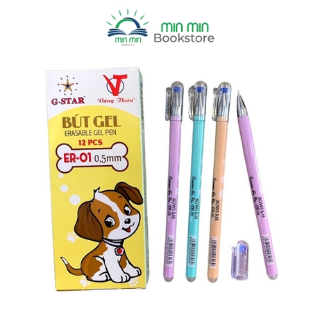 Combo 10 cây /1 hộp Bút gel xoá được ER01 - GSTAR 0.5mm -tẩy xóa dễ dàng mà không bị lem bẩn hay để lại dấu vết