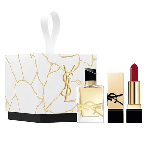 Set Yves Saint Laurent YSL (Nước Hoa Nữ Libre EDP 7.5ml + Son YSL Rouge Muse Brick Red 1.6g)