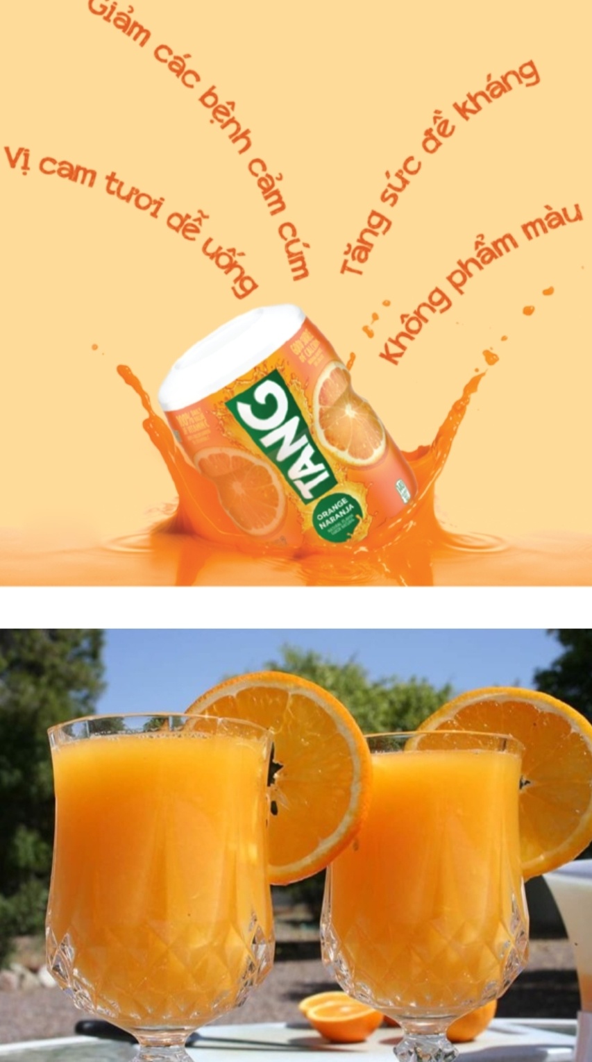 Bột cam bổ sung vitamin C tăng sức đề kháng TANG Orange 566g