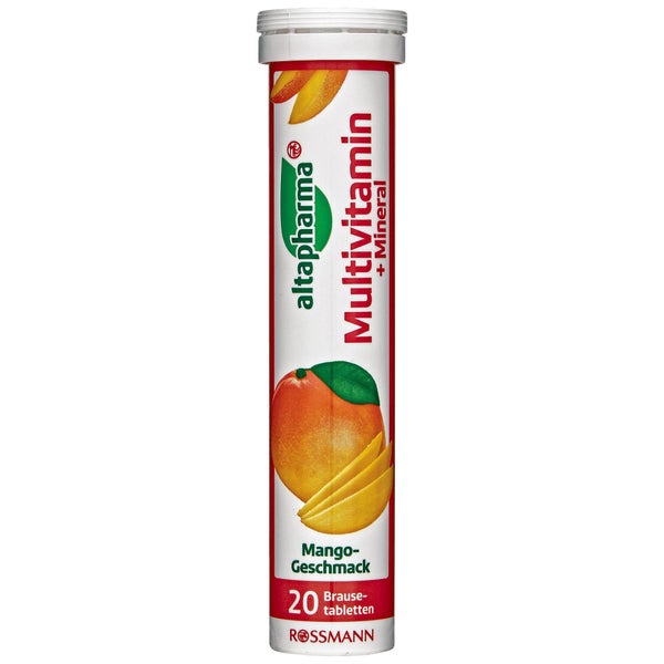 ALTAPHARMA Multivitamin Mineral - Vitamin tổng hợp và khoáng chất hương xoài, lọ 20 viên