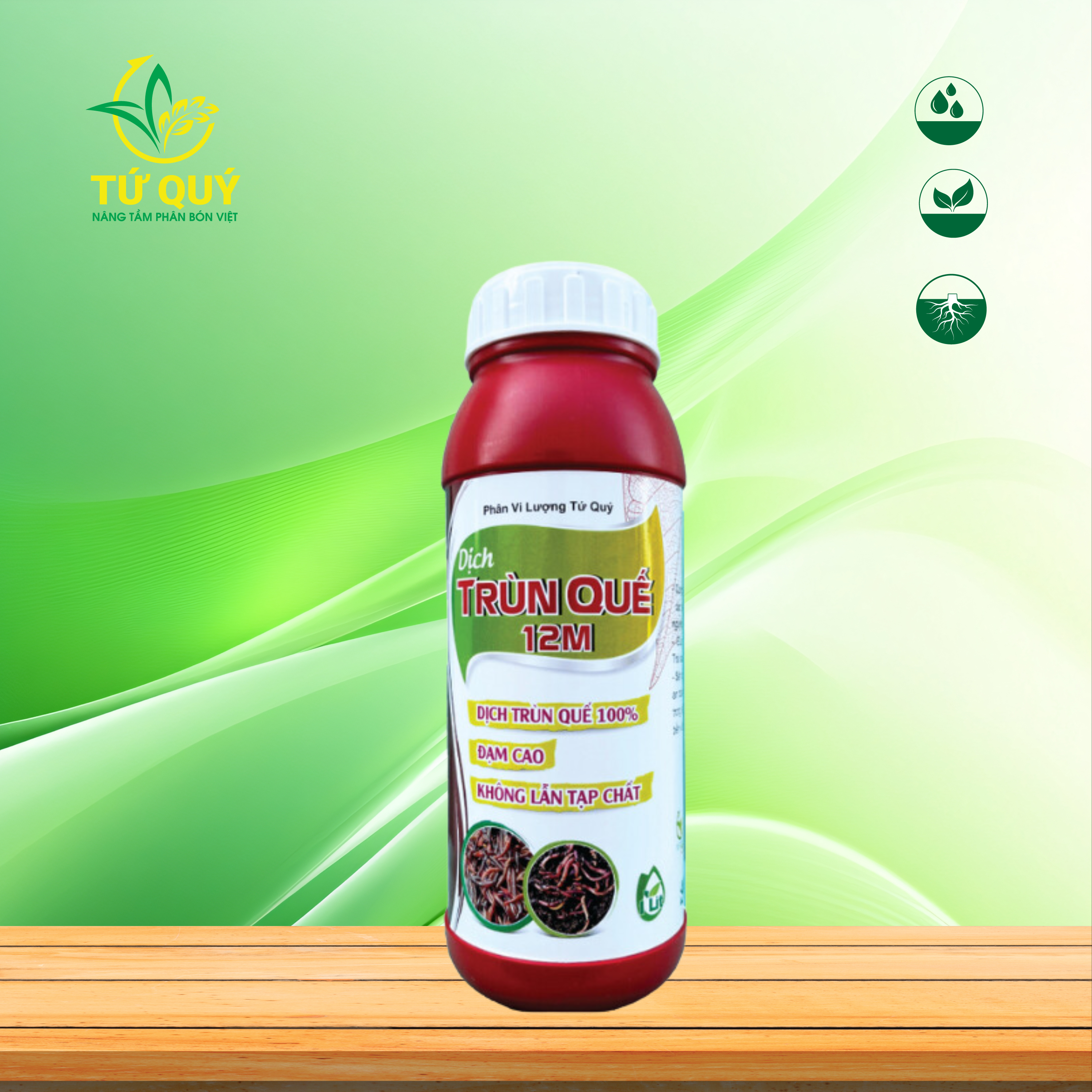 Dịch Trùn Quế Chai 1 Lít