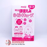 Sữa Meiji thanh cho trẻ từ 0 tháng - 1 tuổi Meiji Hohoemi Raku Raku Cube - 4902705119123