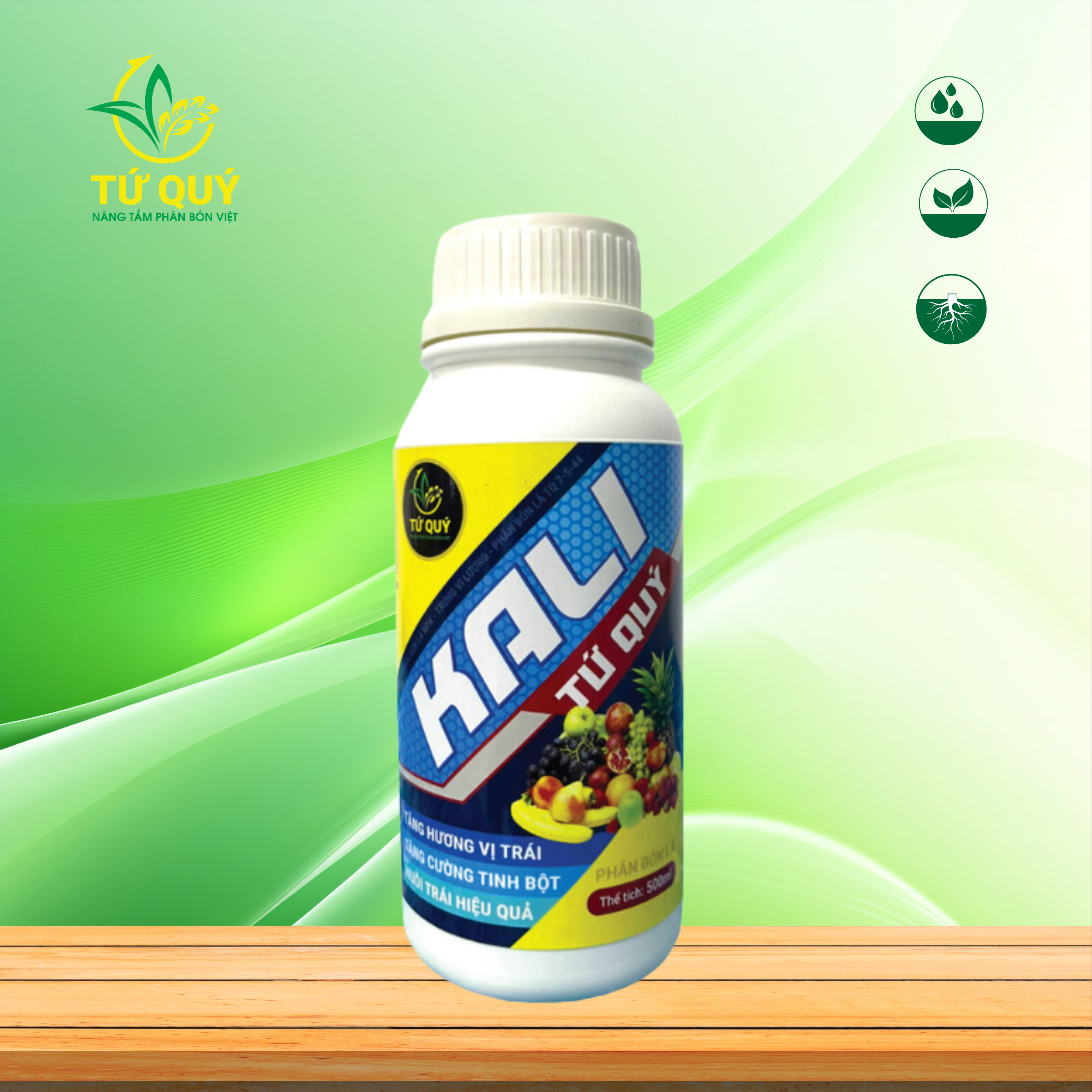 Kali Tứ Quý (Kali Sữa) Chai 500ml