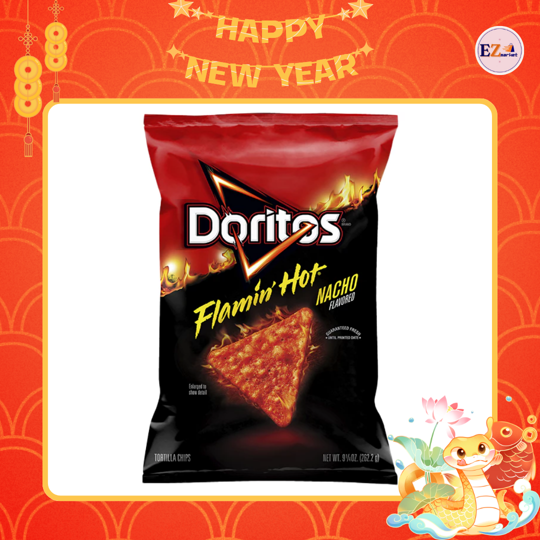 Bánh snack phô mai cay Doritos Nacho FLAMIN Hot  311.8g