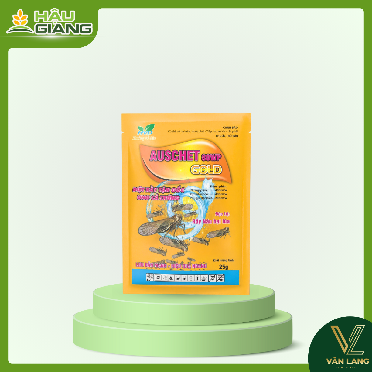 HVD - Thuốc trừ sâu AUSCHET 80WP GOLD 25GR