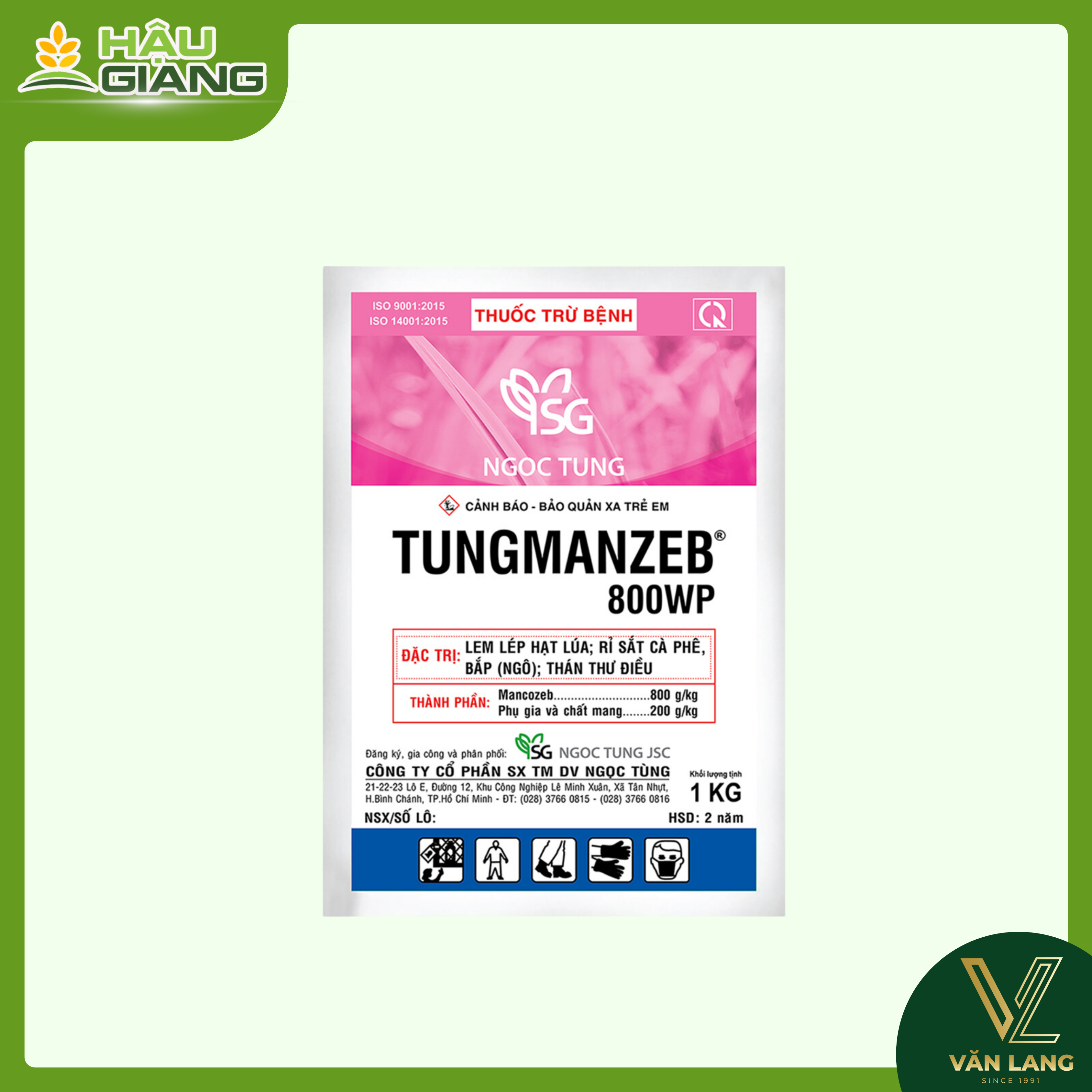 NGỌC TÙNG - Thuốc trừ bệnh TUNGMAZED 800WP 1KG