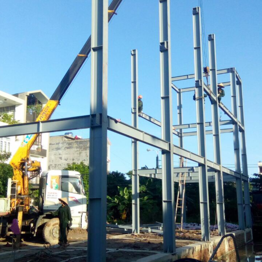 Gia công lắp dựng kết cấu nhà hàng