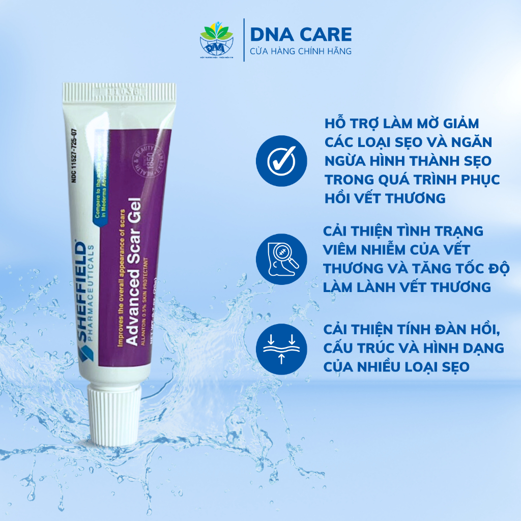 Kem bôi sẹo cao cấp Mỹ Scargel Advanced làm mờ sẹo lồi, thâm tuýp 20gr