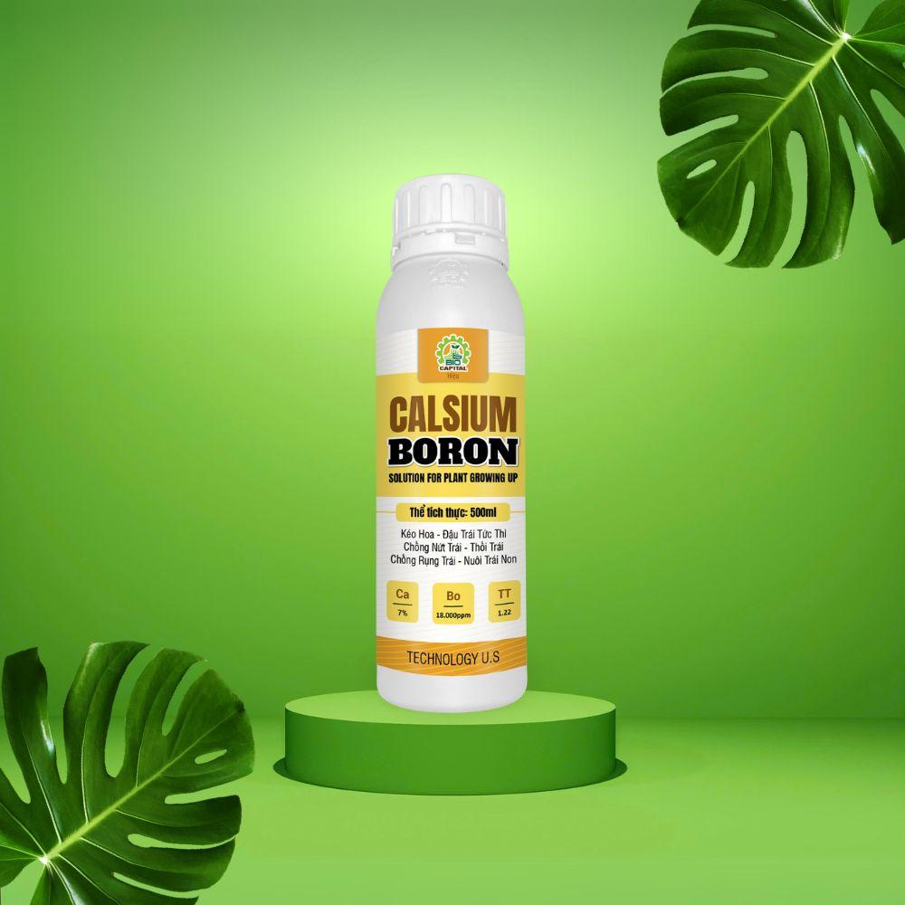 Phân bón Calsium Boron 500ML giúp cây kéo hoa - chống rụng hoa và rụng trái non - nuôi trái non - chống nứt trái và thối trái