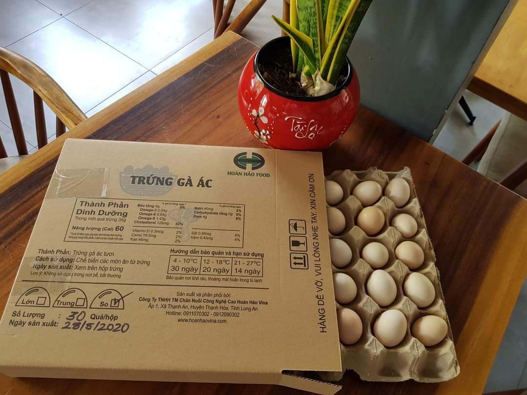 Trứng gà ác (Gà Ri) Hoàn Hảo - Hộp 30 trứng so

- siêu thị hàng nhật konni39 Mỹ Tho