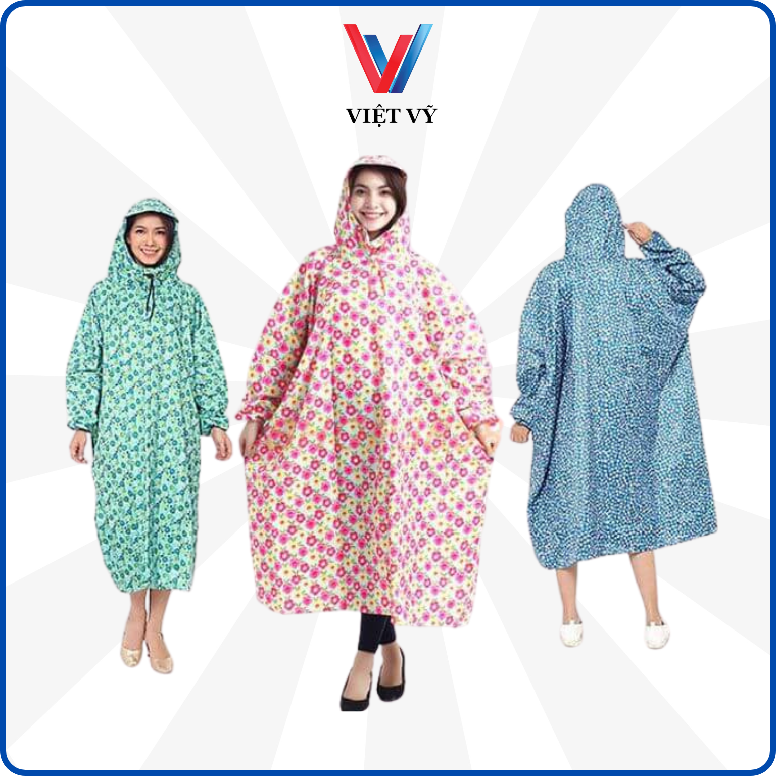 Áo mưa BIT Bông, Caro siêu nhẹ, bền, chống thấm nước, kích cỡ 1m2