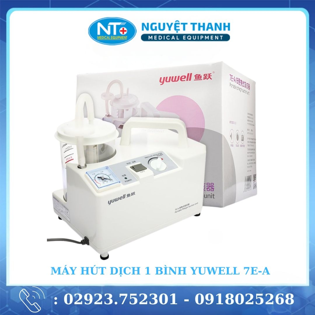 Máy Hút Dịch Đờm 1 Bình YUWELL 7E-A Cho Trẻ Em & Người Lớn