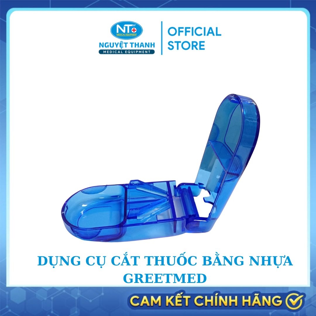 Dụng Cụ Cắt Thuốc Viên Bằng Nhựa Greetmed