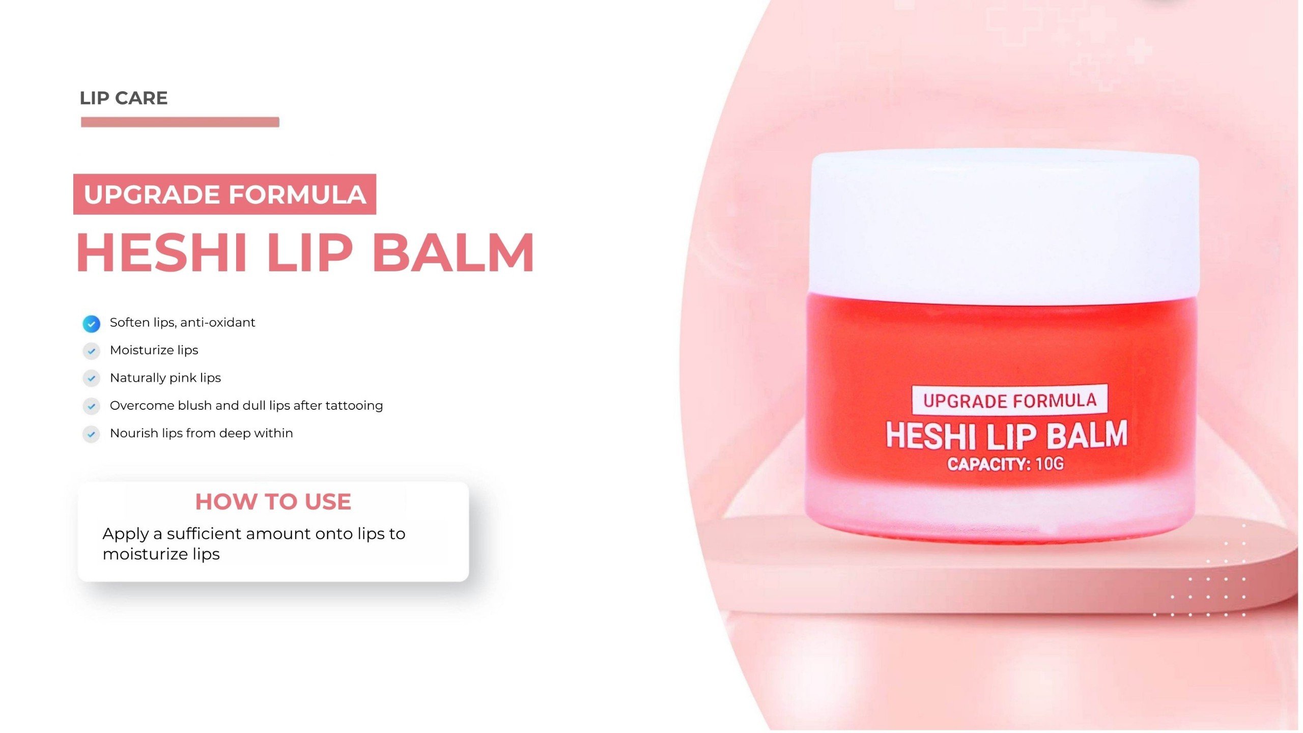 UPGRADE FORMULA HESHI LIP BALM 
