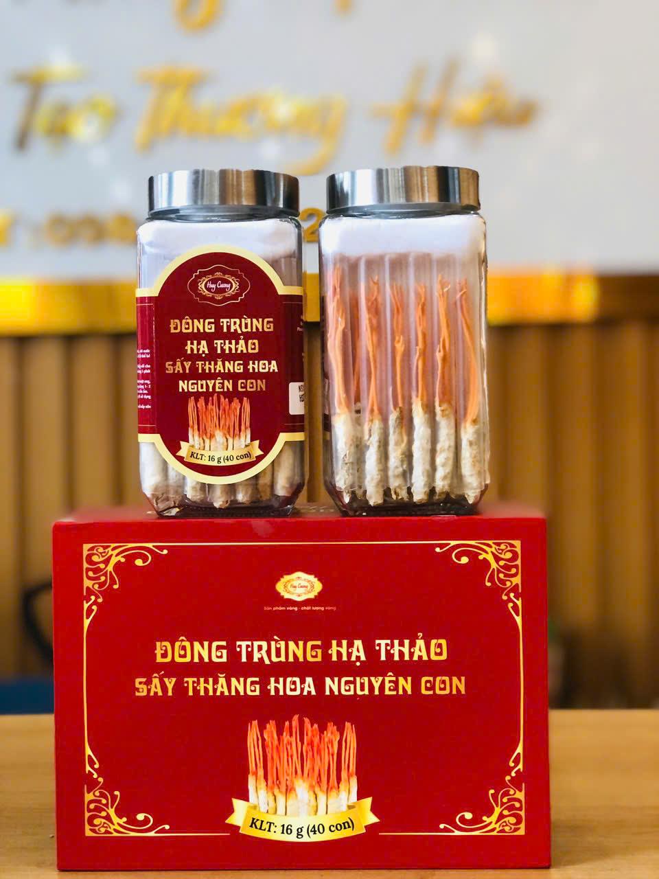 Đông trùng hạ thảo sấy thăng hoa nguyên con