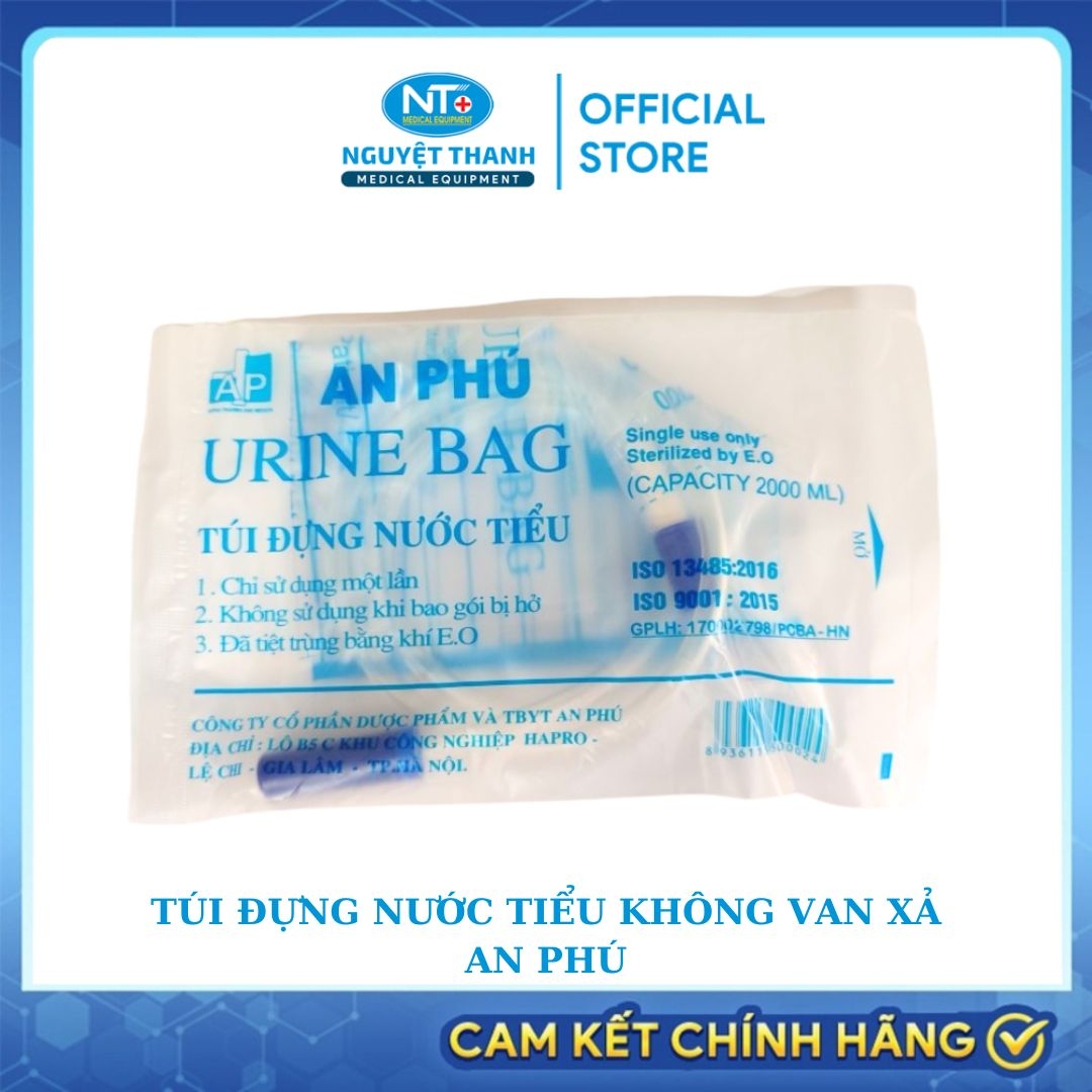 Túi Đựng Nước Tiểu Urine Bag An Phú không van xả.