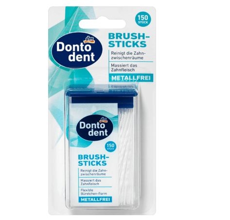 DONTODENT Brush Sticks - TĂM XỈA RĂNG Y TẾ , hộp 150 chiếc.