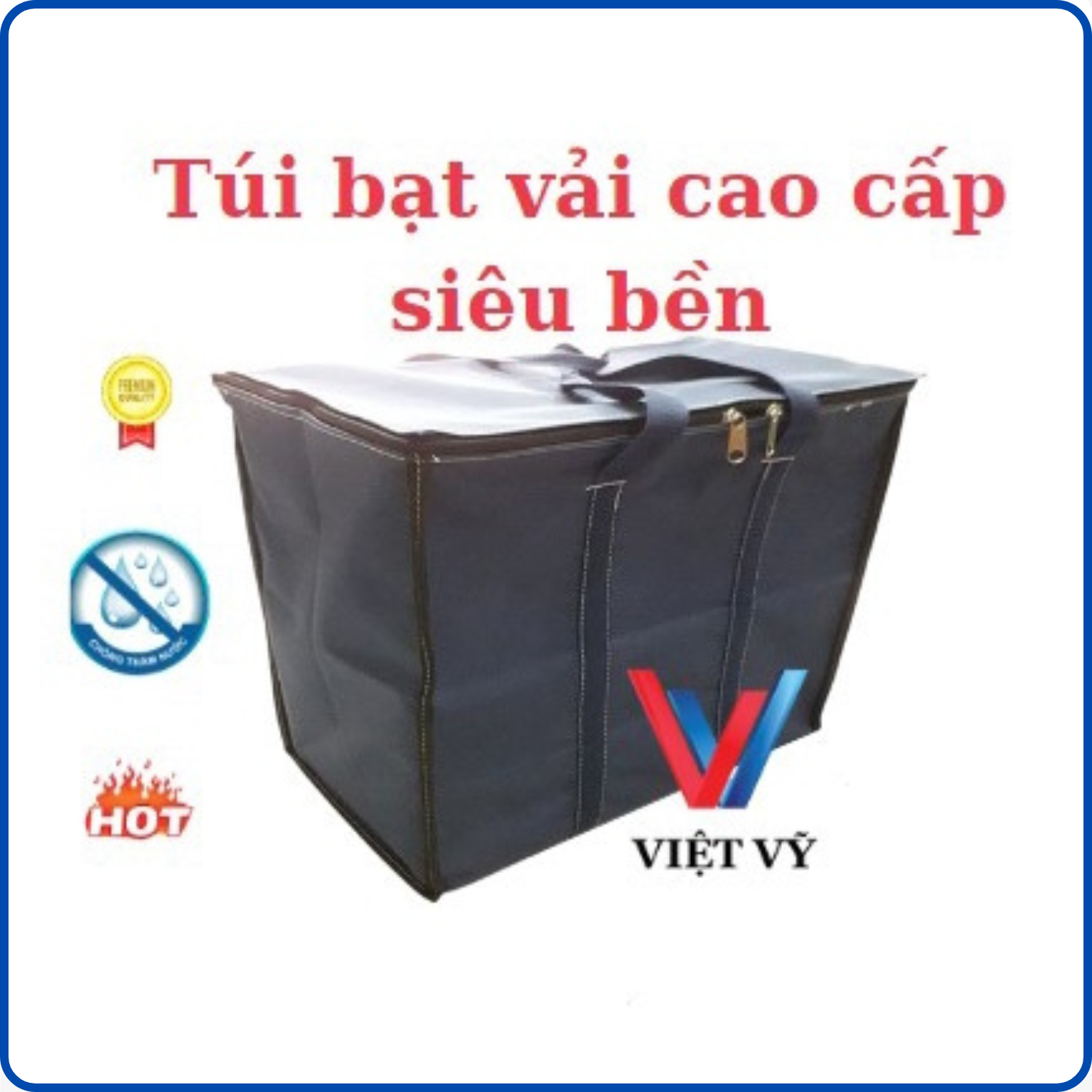 Túi Bạt Đựng Đồ Quần Áo Du Lịch - Túi vải đựng đồ - Gấp Gọn Chống Nước Siêu Bền - Việt Vỹ - Tphcm